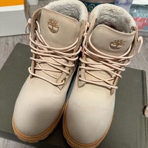 Timberland premium 6 in shearling boot junior